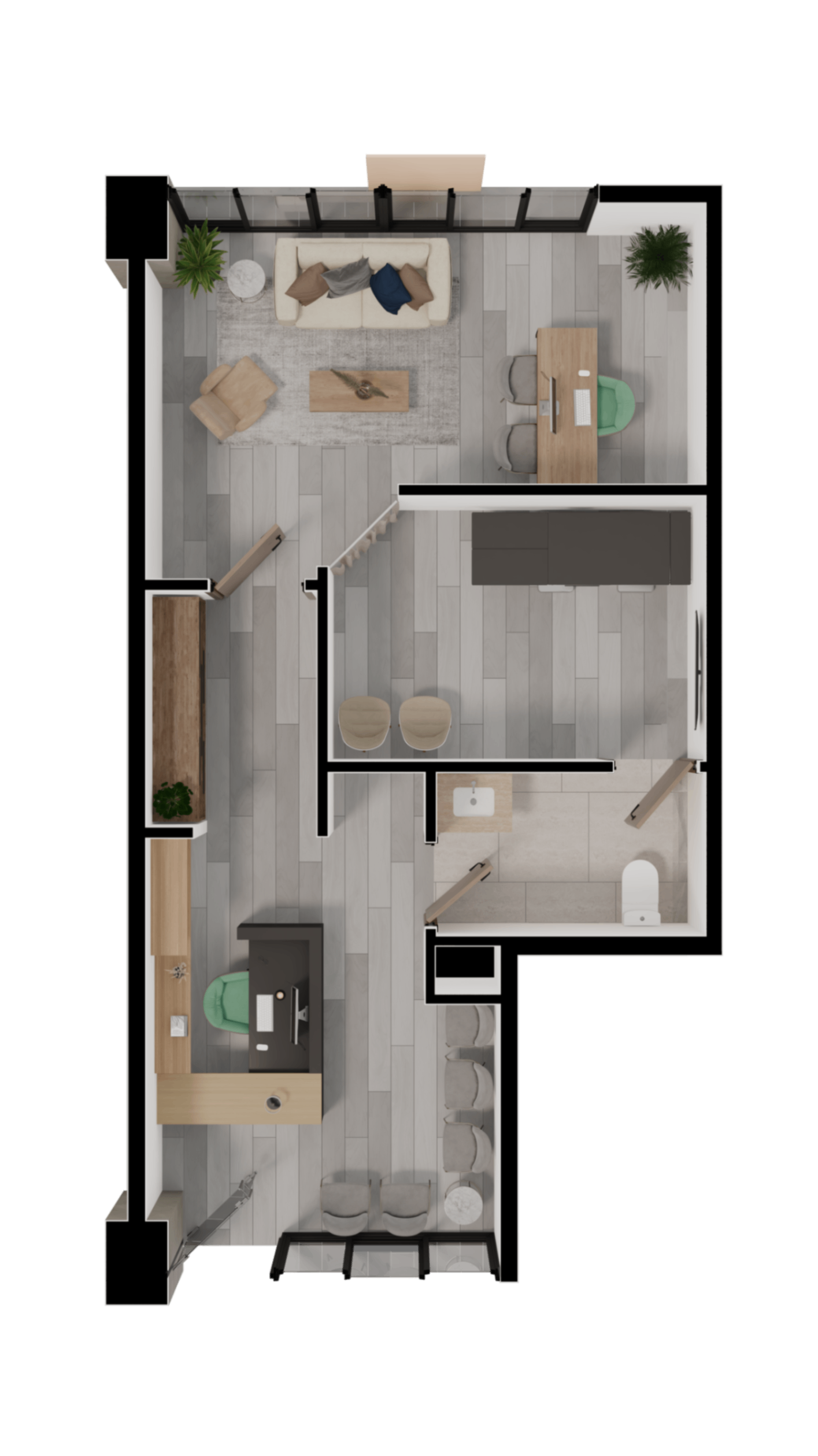 Desde 45 m² hasta 68 m² - Imagen 1
